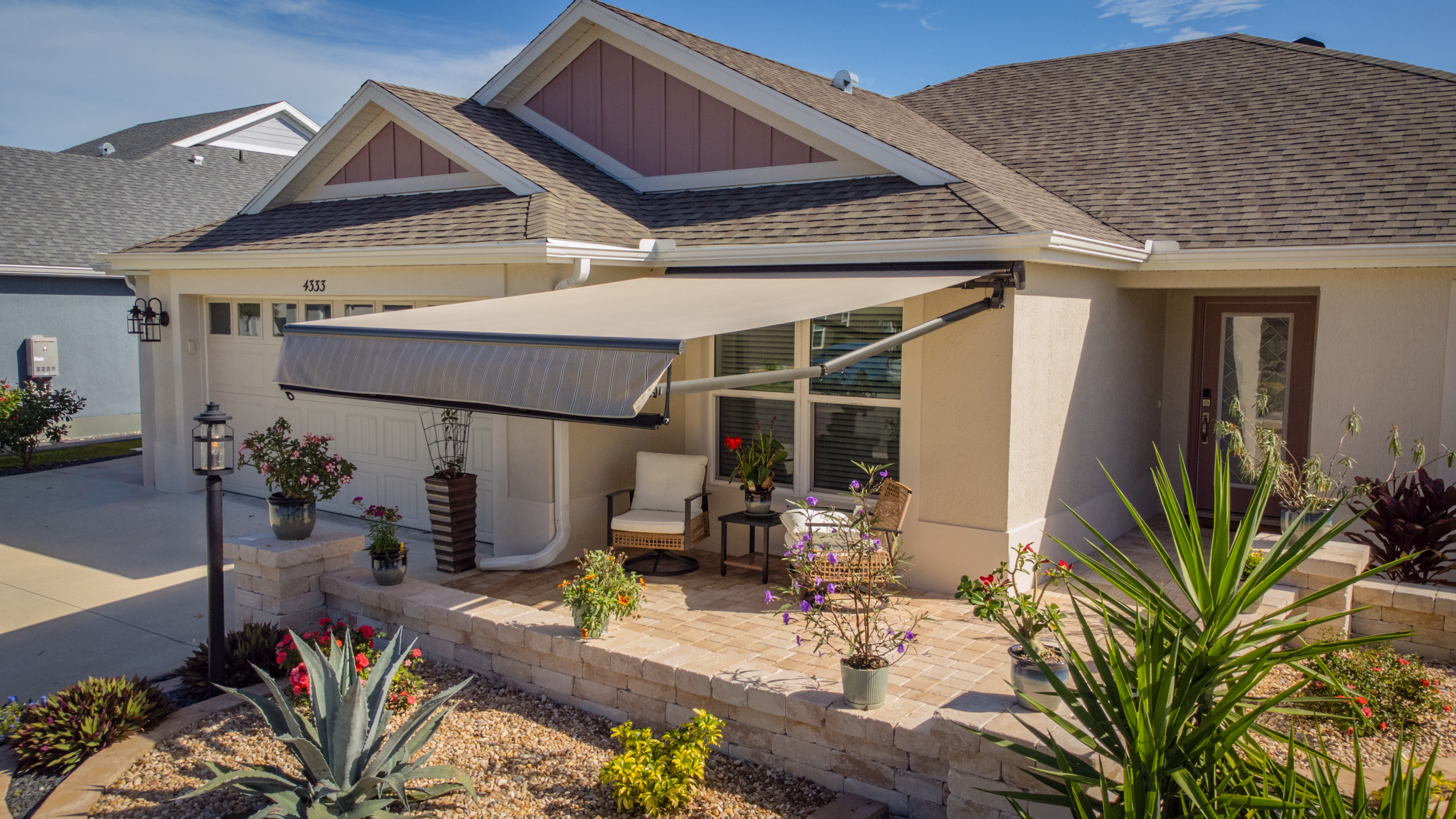 Awning Crossarm Residential Bronze Housing Putty Regimental