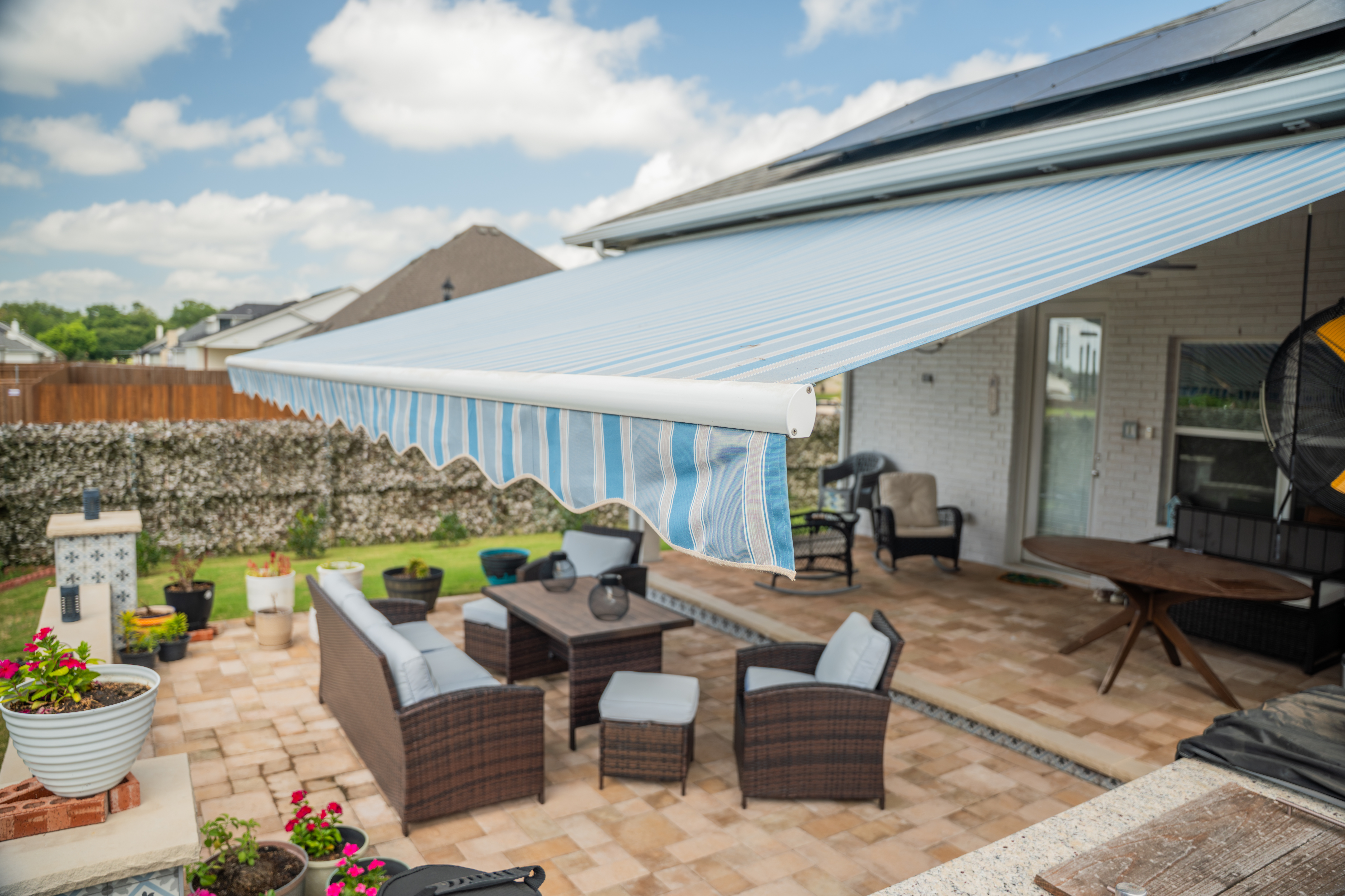 Awning Residential Baycrest Sky Patio Side View