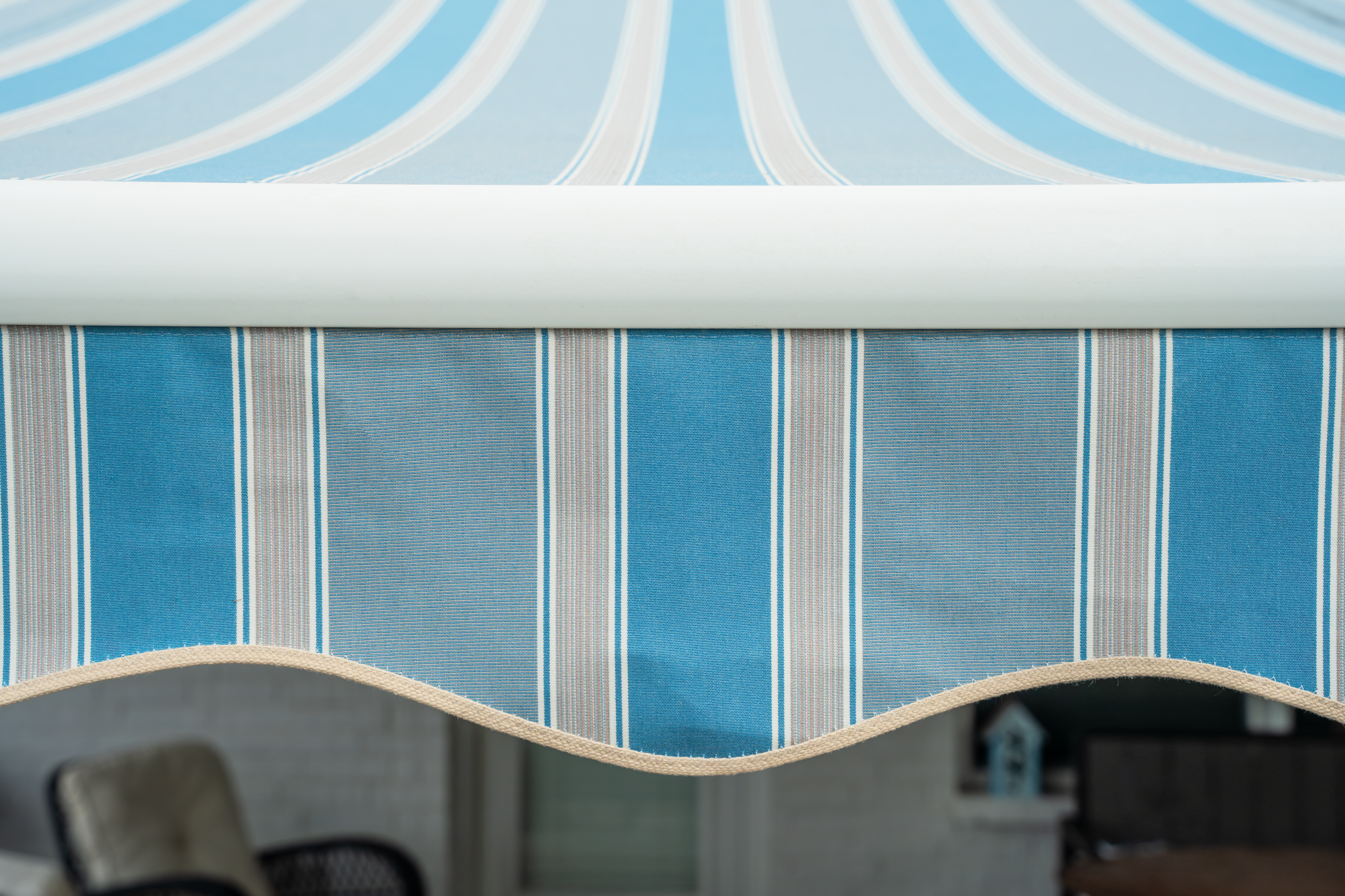 Awning Residential Baycrest Sky Sea Wave Valance Closeup