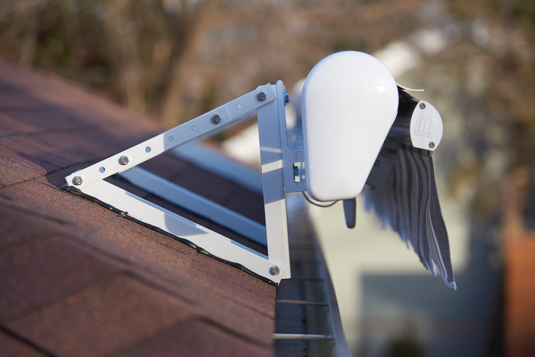 Retractable Awning Roof Mount Application White Hardware