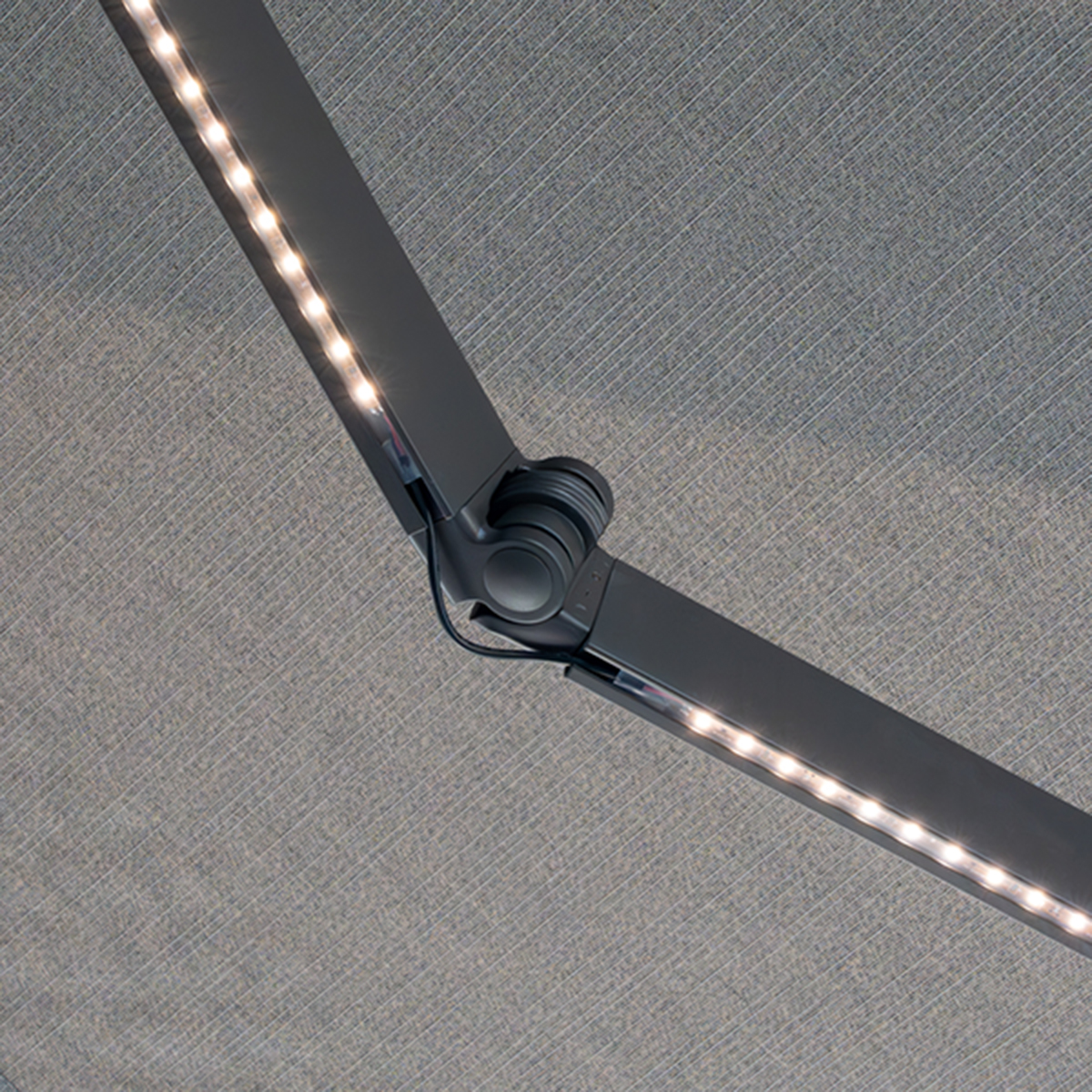 Sun Pro Awning Bronze Hardware LEDLights