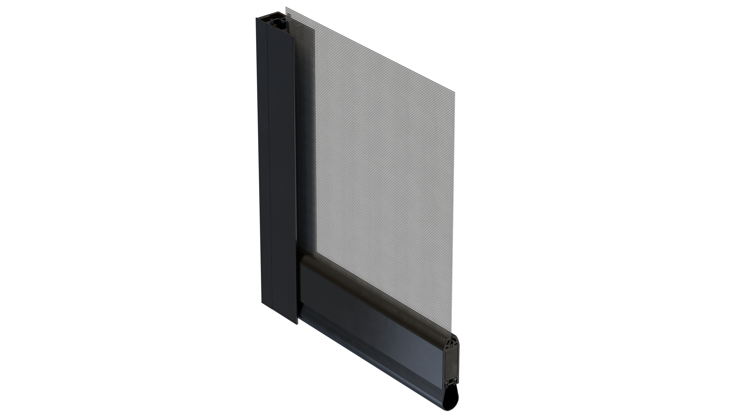 Hurricane Screen Corner View Without Pin