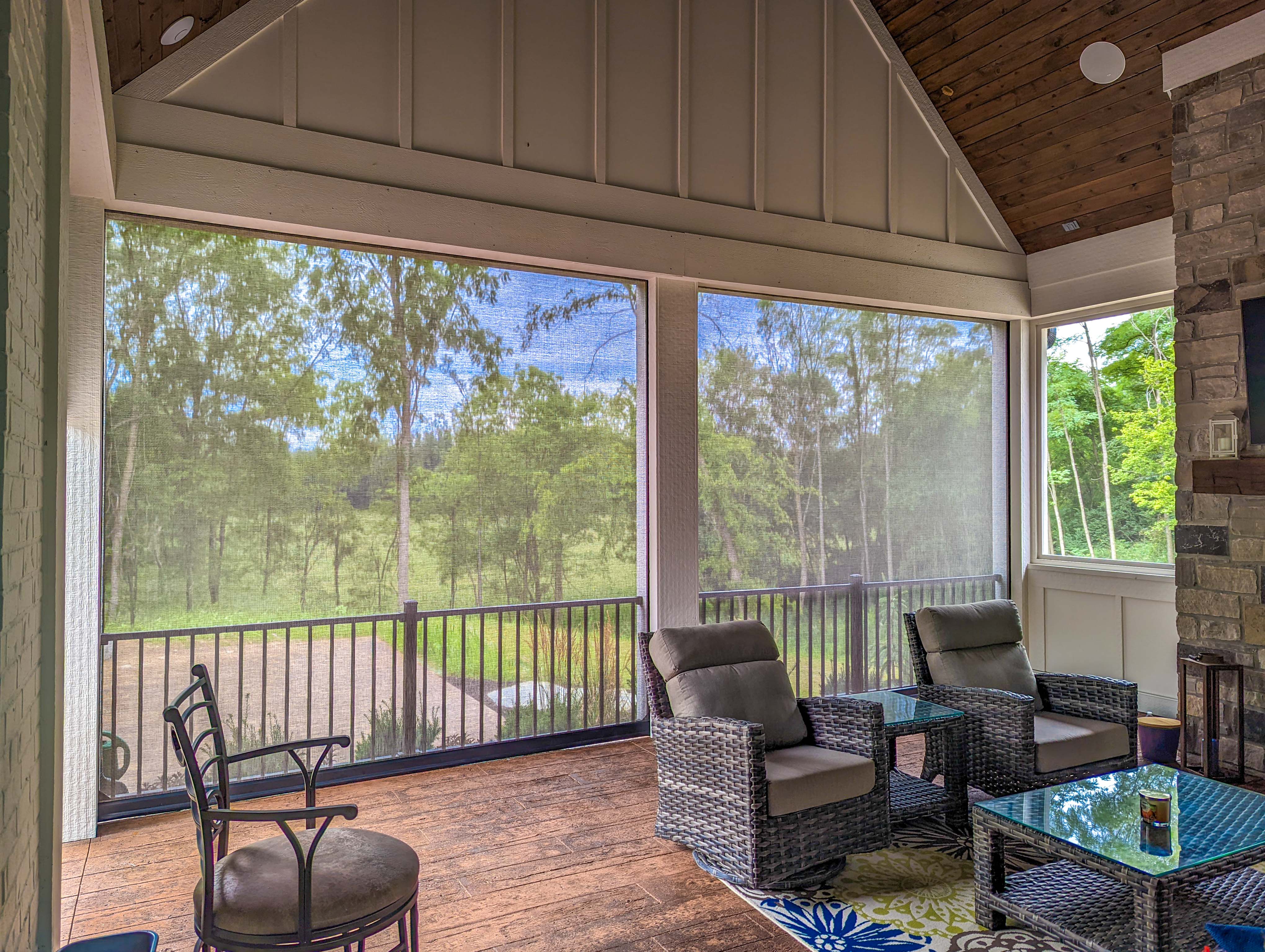 Screens Recessed Residential Porch